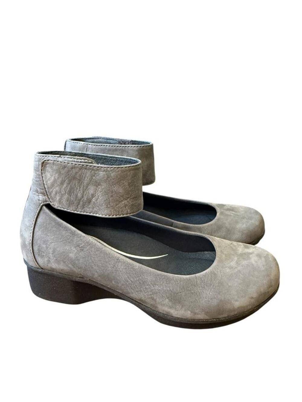 Dansko Lulu Mary Jane Gray Leather Women size 37 US 7 EUC